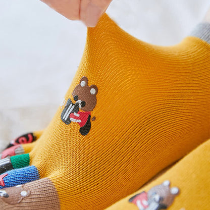 Plus Size Funny Cartoon Alignment Socks(4 Pairs)