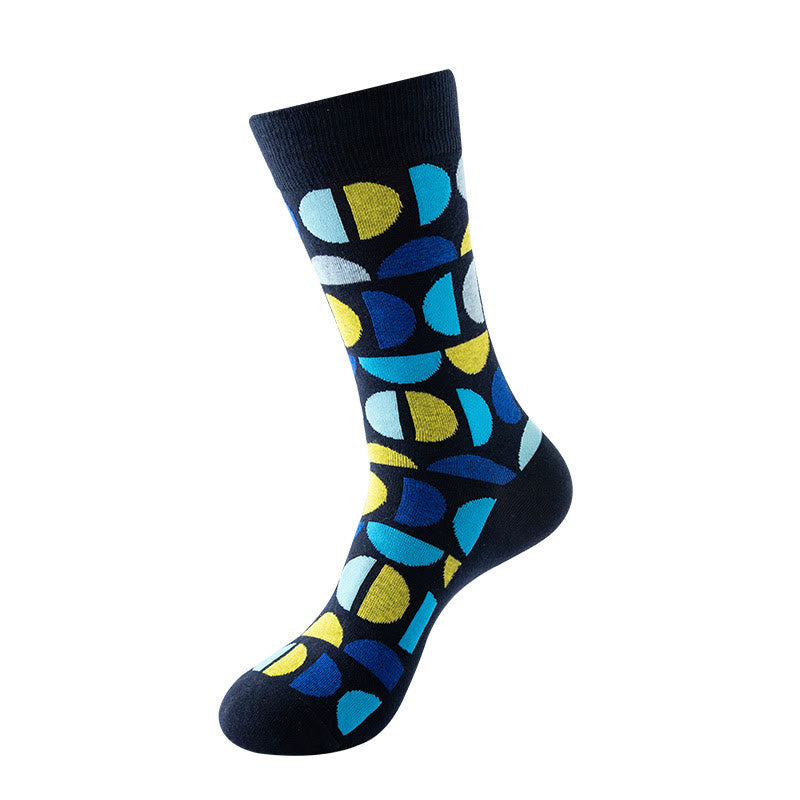 Plus Size Abstract Graphics Crew Socks(5 Pairs) - image 3