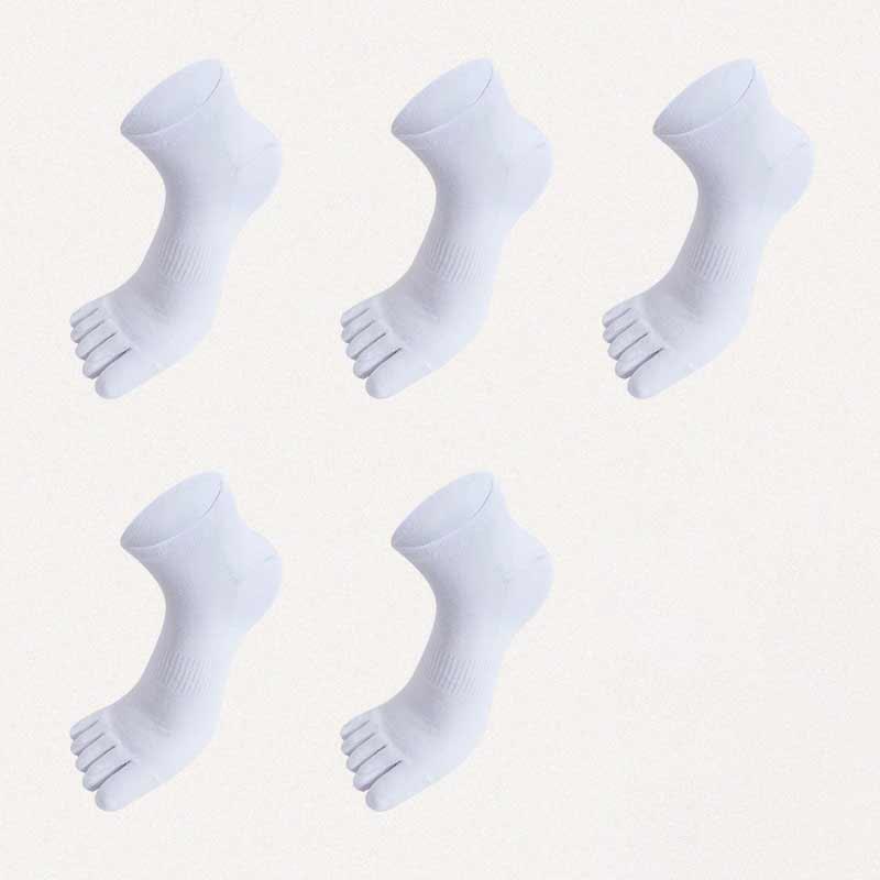 Five Toes Antibacterial Alignment Socks(5 Pairs) - White - EU43-51(US9-16) - image 13