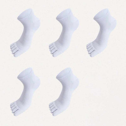 Five Toes Antibacterial Alignment Socks(5 Pairs) - White - EU43-51(US9-16) - image 13