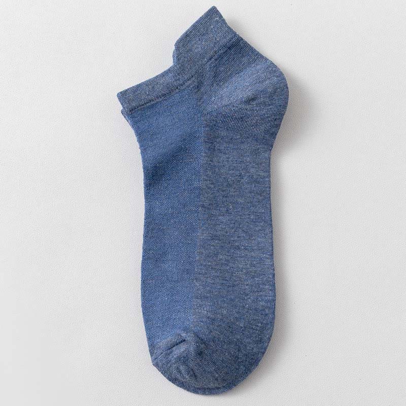 Multicolor Loose Cotton Socks(3 Pairs) - 42-48 - Blue - image 12