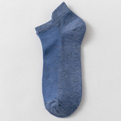 Multicolor Loose Cotton Socks(3 Pairs) - 42-48 - Blue - image 12