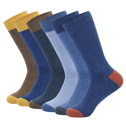 Plusock Double Color Crew Socks(6 Pairs) - EU42-48(US8-13) - Multicolor - image 0