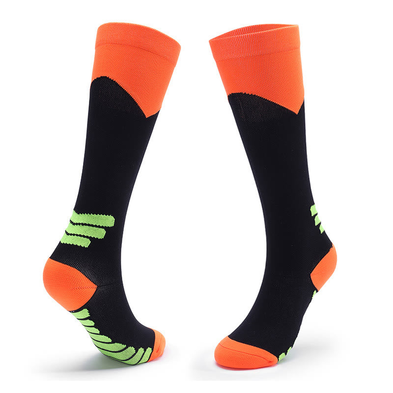 Sport Knee High Compression Socks(2 Pairs) - Black - L/XL - image 4