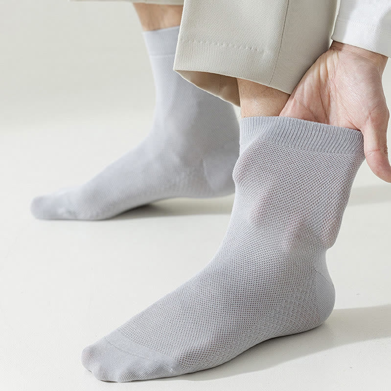 Cotton Mesh Quarter Socks(5 Pairs) - image 1