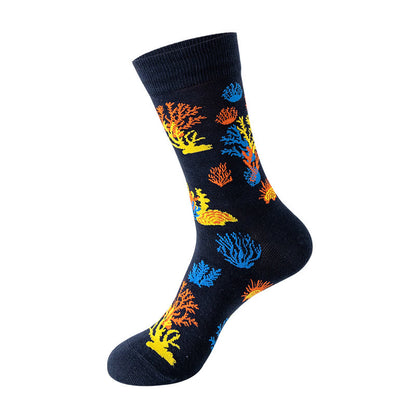Plus Size Sea Creatures Crew Socks(5 Pairs) - image 3