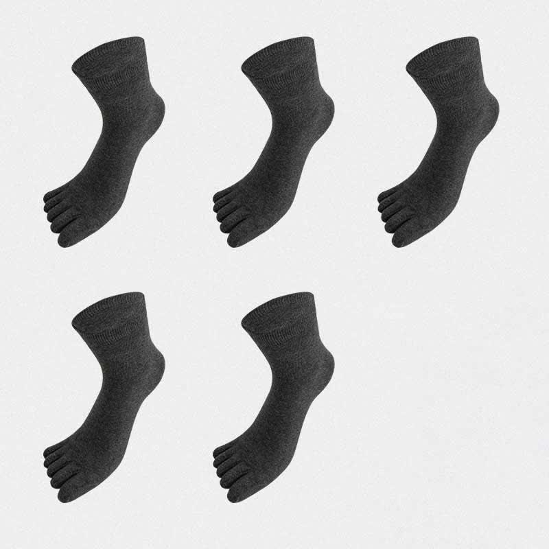 Five Toes Antibacterial Alignment Socks(5 Pairs) - Dark Grey - EU43-51(US9-16) - image 22