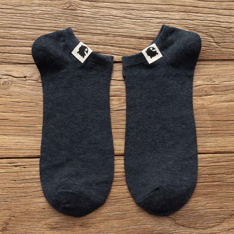 Funny Pattern Cotton Socks(3 Pairs) - 42-48 - Navy Blue - image 13