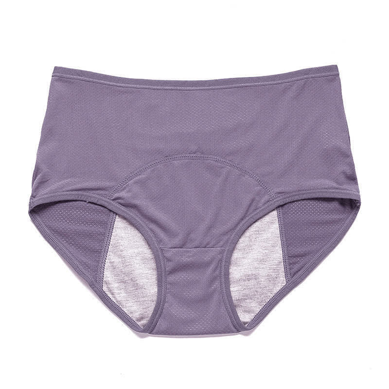 Period Leak Protection Panty(5 Pairs) - Light Purple - 8XL - image 21