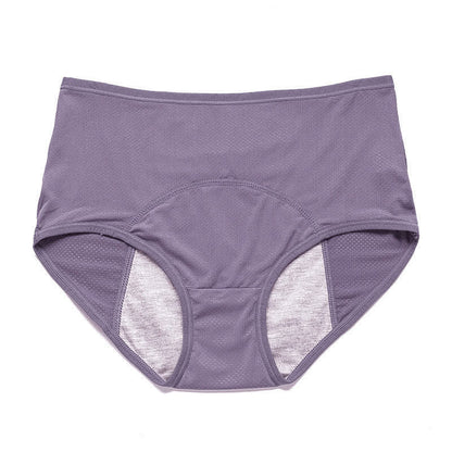 Period Leak Protection Panty(5 Pairs) - Light Purple - 8XL - image 21