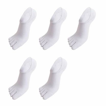 Five Toes Antibacterial Alignment Socks(5 Pairs) - White - EU43-51(US9-16) - image 8