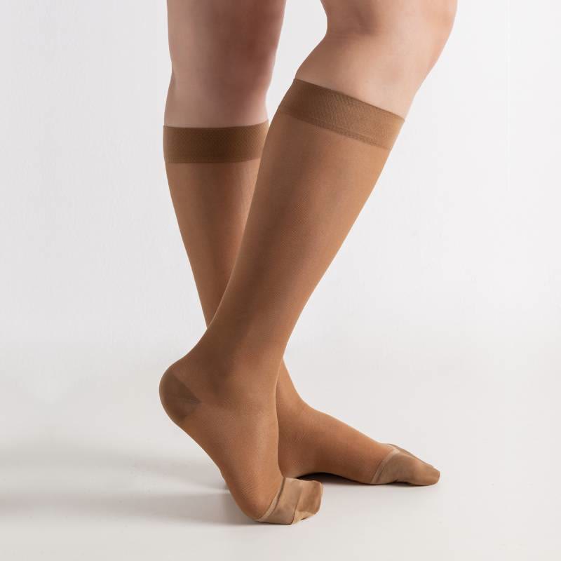 Pure Color Sheer Compression Socks - image 3