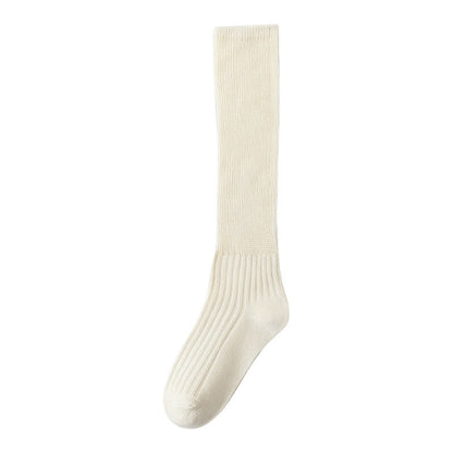 Solid Color Stylish Slouch Socks(3 Pairs) - Apricot - EU36-40(US3-7) - image 17
