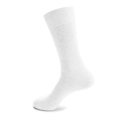Plusock Durable Solid Crew Socks(7 Pairs) - White - EU46-50(US12-15) - image 11