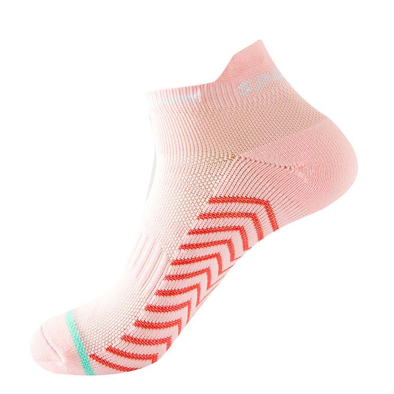 Athletic Running Cushioned Ankle Compression Socks(5 Pairs) - Pink - L - image 7