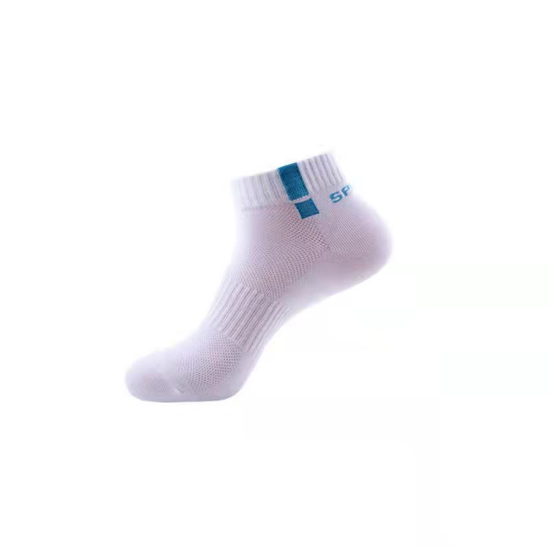 Mesh Breathable Ankle Socks(5 Pairs) - Blue - EU44-50(US10-15) - image 13