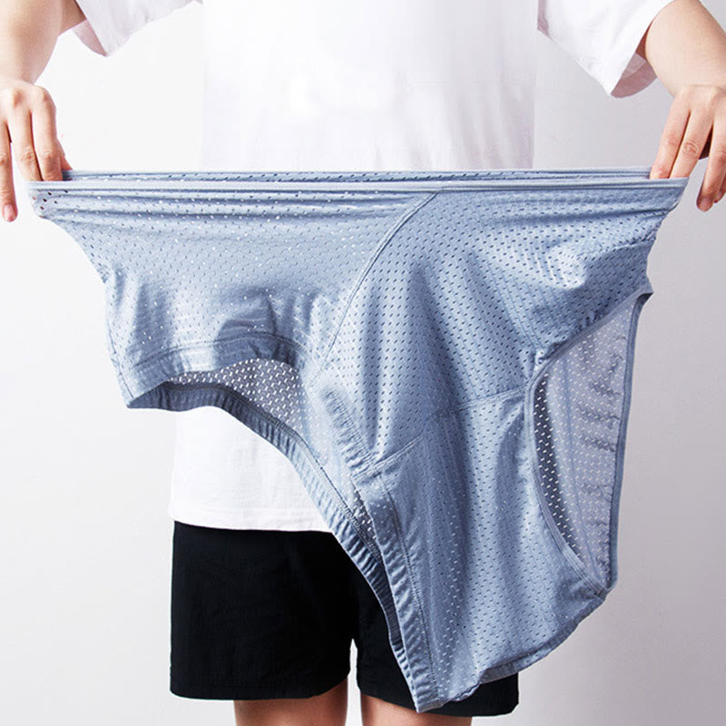 Plus Size Ice Silk Hip Briefs(1 Pair) - image 1