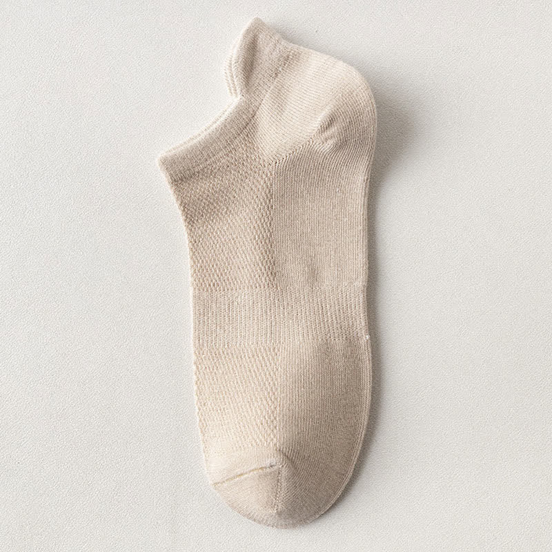 Lift Ear Breathable Ankle Socks(5 Pairs) - Nude - EU44-50(US10-15) - image 15