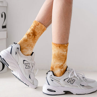 Tie-dye Colorful Quarter Socks(4 Pairs) - image 6