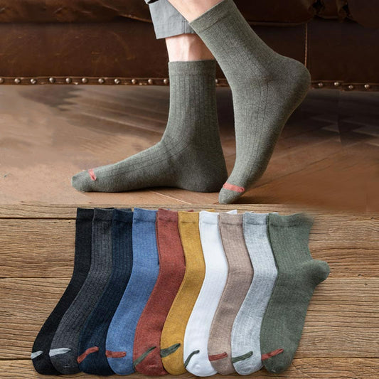 Plus Size Pure Color Liner Cotton Socks(6 Pairs) - image 0