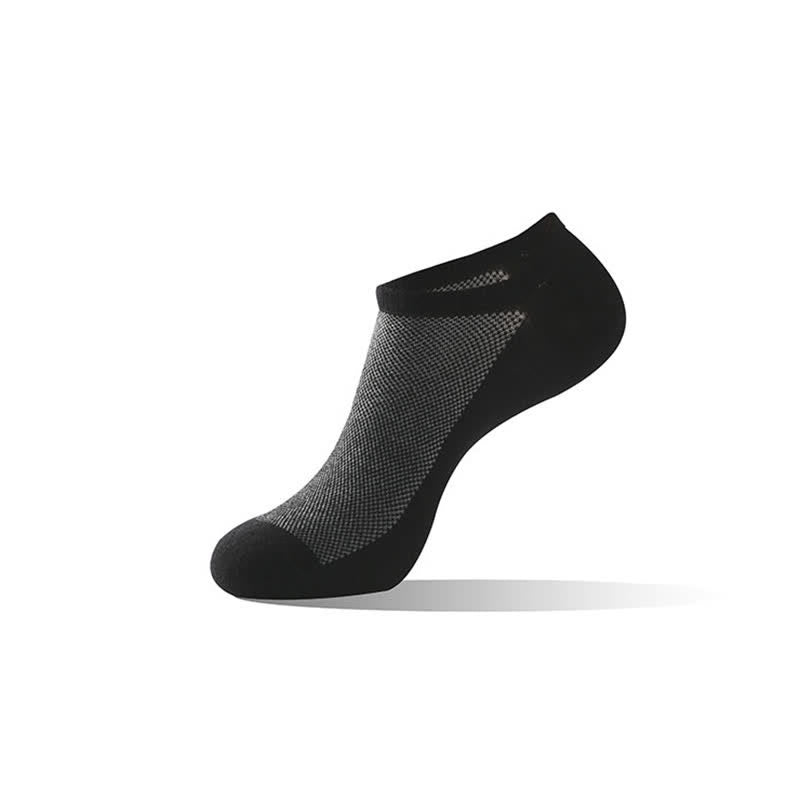 Breathable Ankle Low Cut Socks(6 Pairs) - Black - EU43-48(US9-13) - image 2