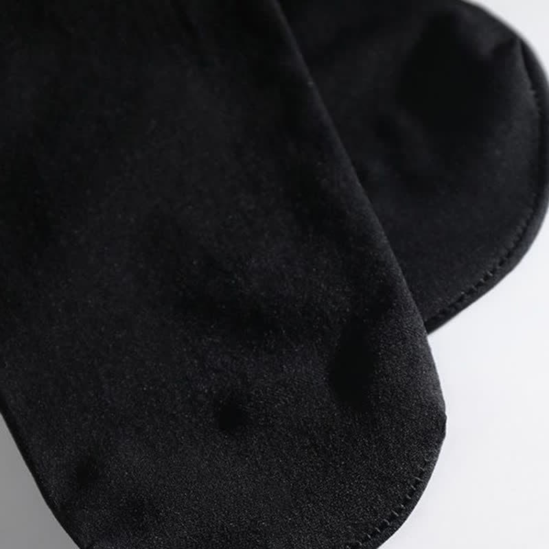 Solid Color Breathable Knee High Socks(2 Pairs) - image 2