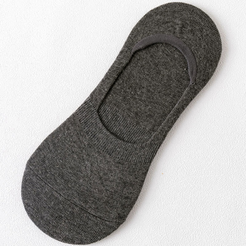 Non-Slip No Show Socks(5 Pairs) - Dark Grey - EU43-47(US9.5-12.5) - image 15