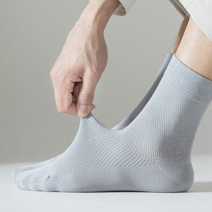 Plusock Multicolor Mesh Quarter Socks(5 Pairs) - image 2