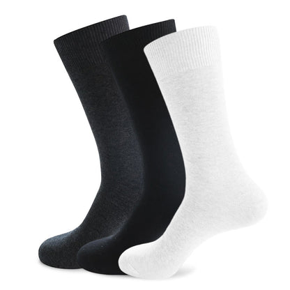 Plus Size Durable Solid Crew Socks(7 Pairs)