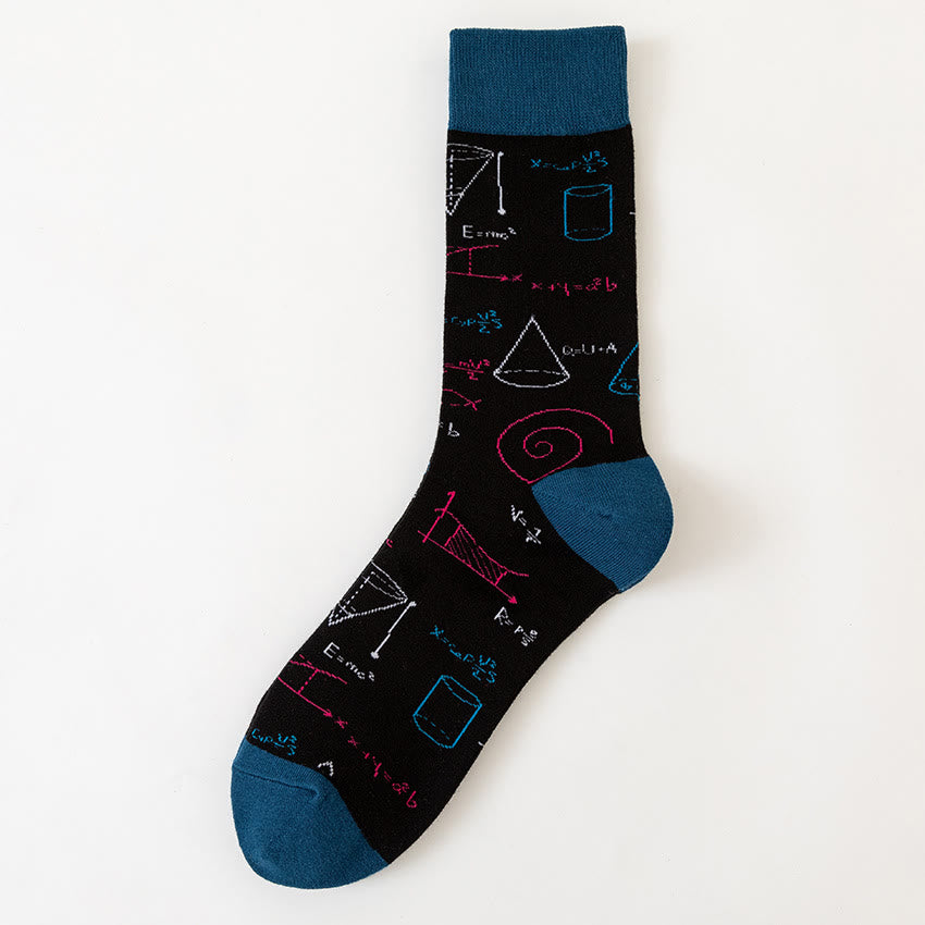 Plusock Macro Pattern Crew Socks(6 Pairs) - image 5