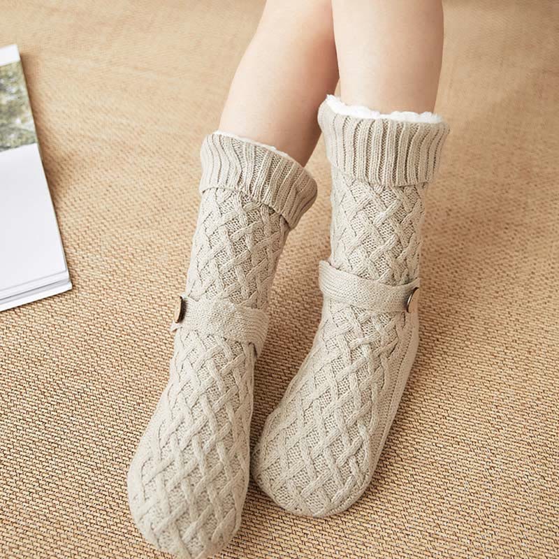 Christmas Wool Cozy Home Slipper Socks - image 13