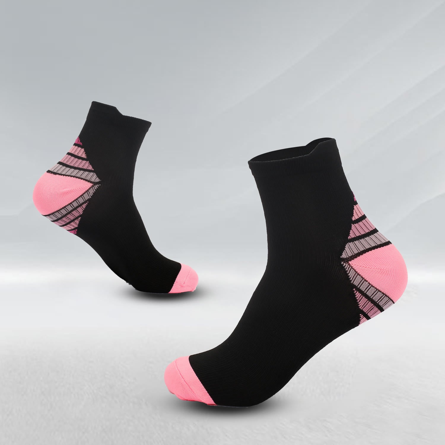 Elastic Sports Ankle Compression Socks(7 Pairs) - Pink - L/XL - image 6