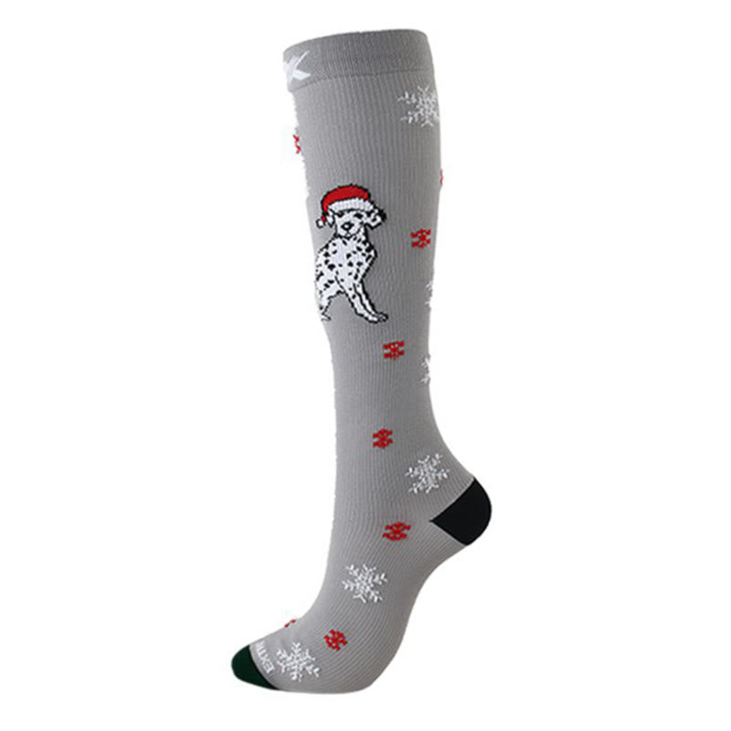 Christmas Knee High Compression Socks(6 Pairs) - image 2