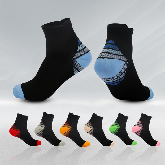 Elastic Sports Ankle Compression Socks(7 Pairs) - Multicolor - L/XL - image 0
