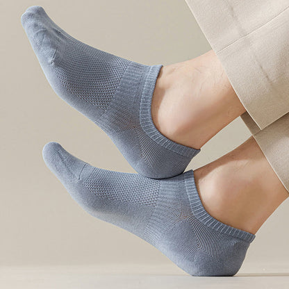 Plus Size Mesh Cotton No Show Socks(5 Pairs)