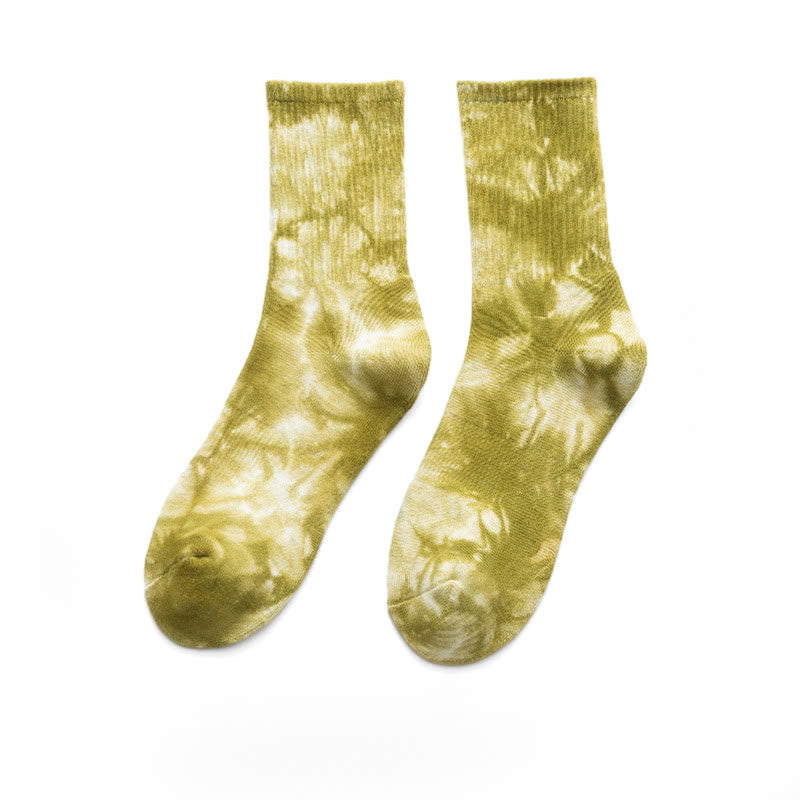 Tie-dye Colorful Quarter Socks(4 Pairs) - image 13