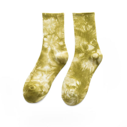 Tie-dye Colorful Quarter Socks(4 Pairs) - image 13