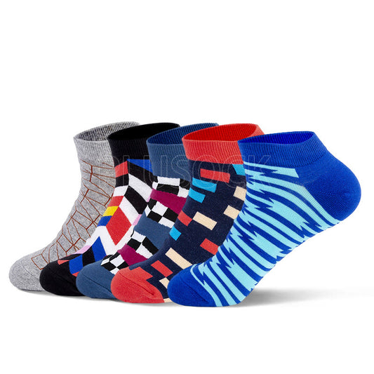 Plaid Patterns Ankle Socks(5 Pairs) - image 0