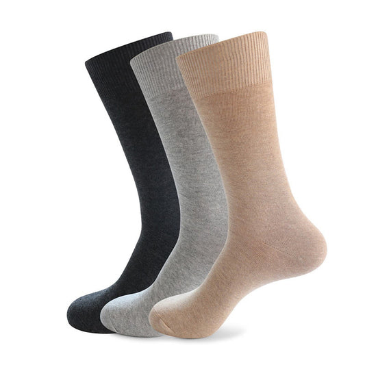 Plus Size Durable Solid Crew Socks(7 Pairs) - image 0