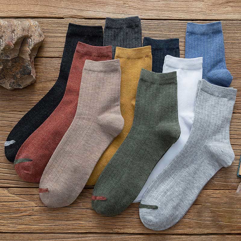 Pure Color Liner Cotton Socks(6 Pairs) - image 4