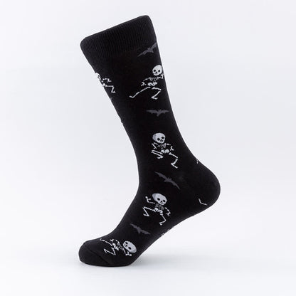 Plus Size Halloween Cotton Lounge Crew Socks(5 Pairs) - image 6