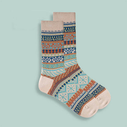 Retro Soft Cotton Quarter Socks(10 Pairs) - Beige - EU37-43(US4-9) - image 10