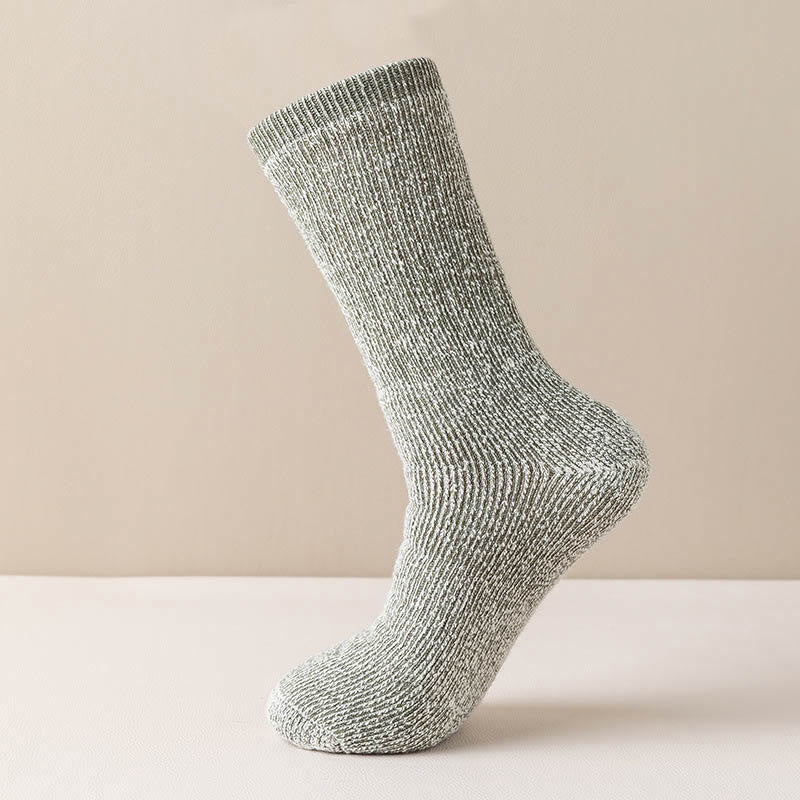 Plus Size Outdoor Sports Warm Wool Quarter Socks(3 Pairs) - Army Green - EU39-45(US6-11) - image 3