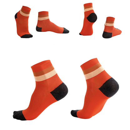 Candy Color Breathable Quarter Socks