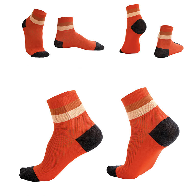 Candy Color Breathable Quarter Socks - image 12