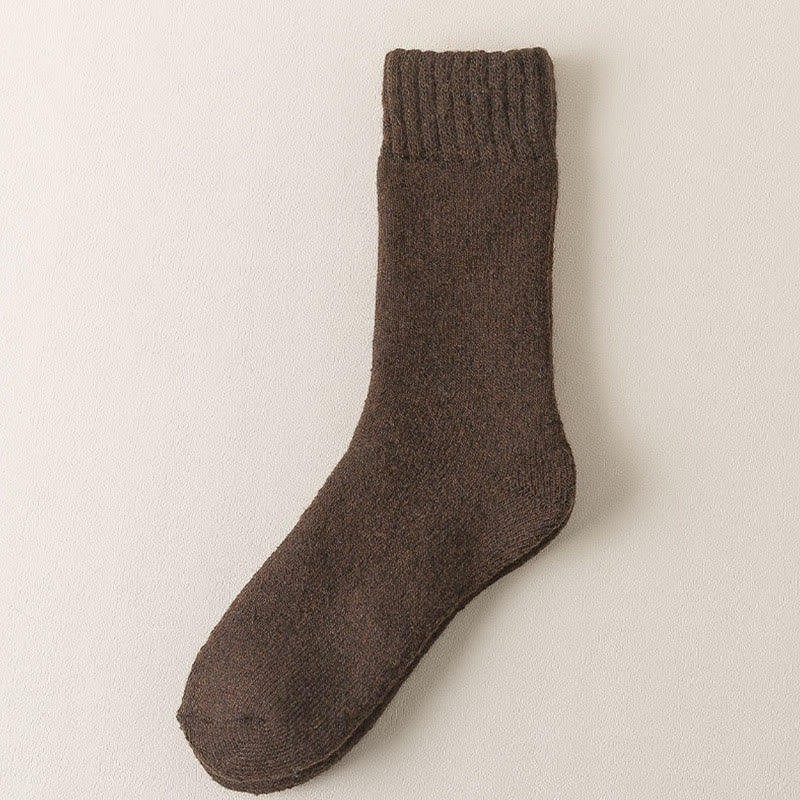 Plus Size Thickened Quarter Socks(5 Pairs) - Coffee - EU38-45(US5-11) - image 4