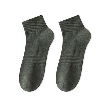 Plusock Breathable Soft Cotton Quarter Socks(7 Pairs) - Dark Green - EU43-48(US9.5-13.5) - image 10