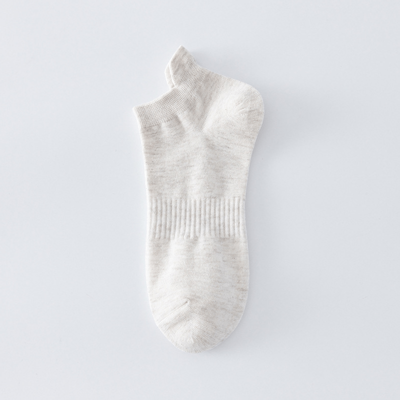 Plus Size Breathable Solid Color Ankle Socks(8 Pairs)