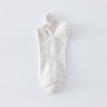 Plus Size Breathable Solid Color Ankle Socks(8 Pairs)