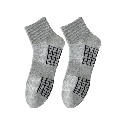 Breathable Sport Quarter Socks(3 Pairs) - Grey - EU43-46(US9-12) - image 9